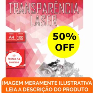 Transparência Para Impressora LASER Com 10 Fls