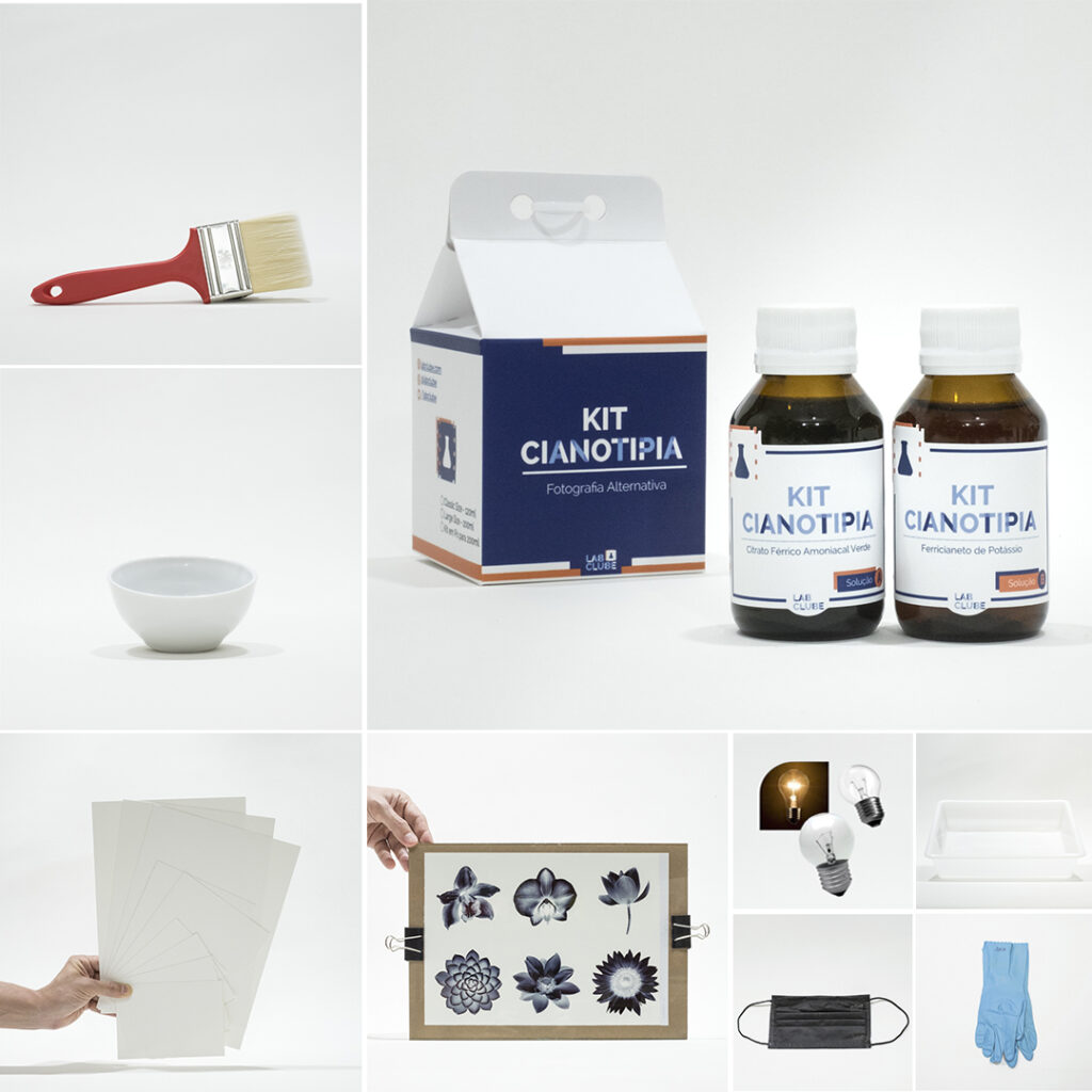 Kit Completo Per Cianotipi E Sensibilizzatori Al Cianotipo Per Stampa Solare, Kit Di Prodotti Chimici Cianotipici Per Progetti Di Tintura Cianotipica Su Tessuto E Carta, Kit Sensibilizzante Al - Foto 2