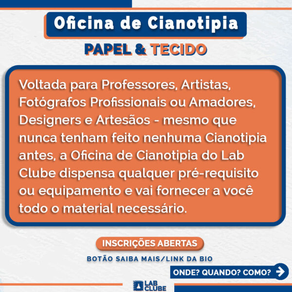 OFICINA PRESENCIAL CIANOTIPIA SOBRE PAPEL & TECIDO - 23 e 24/AGOSTO/25 - Imagem 6