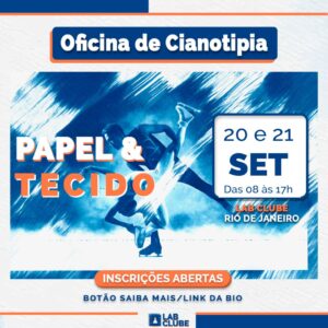 OFICINA PRESENCIAL CIANOTIPIA SOBRE PAPEL & TECIDO - 20 e 21/SETEMBRO/25