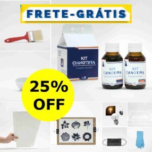 Kit Cianotipia Essencial: Químicos + Mini-Lab Completo